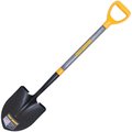 Grandoldgarden 43 in. Round Point Shovel with Wood Handle and Poly D-Grip GR86080